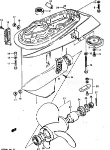 DT50 From 05001k-301001 till 301360 ()  1984 drawing GEAR CASE