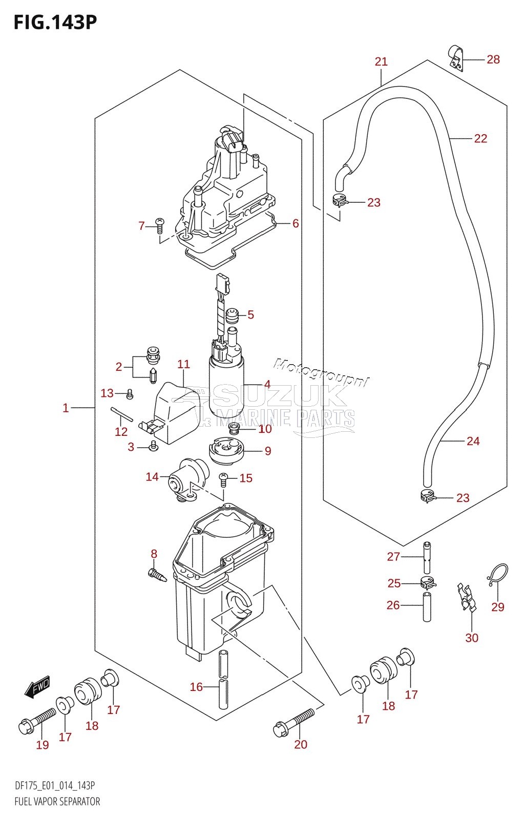 FUEL VAPOR SEPARATOR (DF175Z:E40)