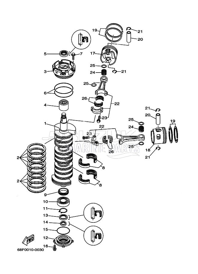 CRANKSHAFT--PISTON