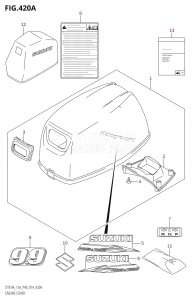 DT9.9A From 00993K-410001 (P36 P40)  2014 drawing ENGINE COVER (DT9.9A:P40)