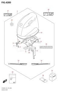 DF150AP From 15003P-910001 (E01 E40)  2019 drawing ENGINE COVER (DF175AP:E40)