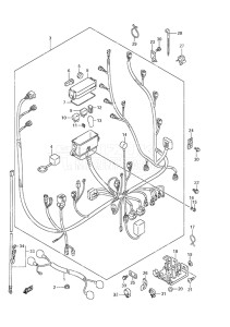 Outboard DF 70A drawing Harness