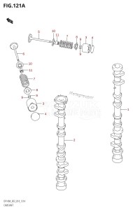 DF115A From 11503F-410001 (E03)  2014 drawing CAMSHAFT