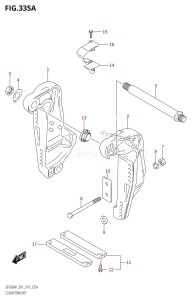 DF150AP From 15003P-910001 (E01 E40)  2019 drawing CLAMP BRACKET