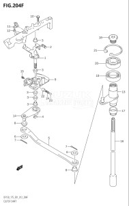 15002Z-210001 (2012) 150hp E01 E40-Gen. Export 1 - Costa Rica (DF150Z) DF150Z drawing CLUTCH SHAFT (DF175T:E40)