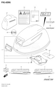 02002F-810001 (2018) 20hp P01 P40-Gen. Export 1 (DF20A  DF20AR  DF20AT  DF20ATH) DF20A drawing ENGINE COVER (DF20AT,DF20ATH)