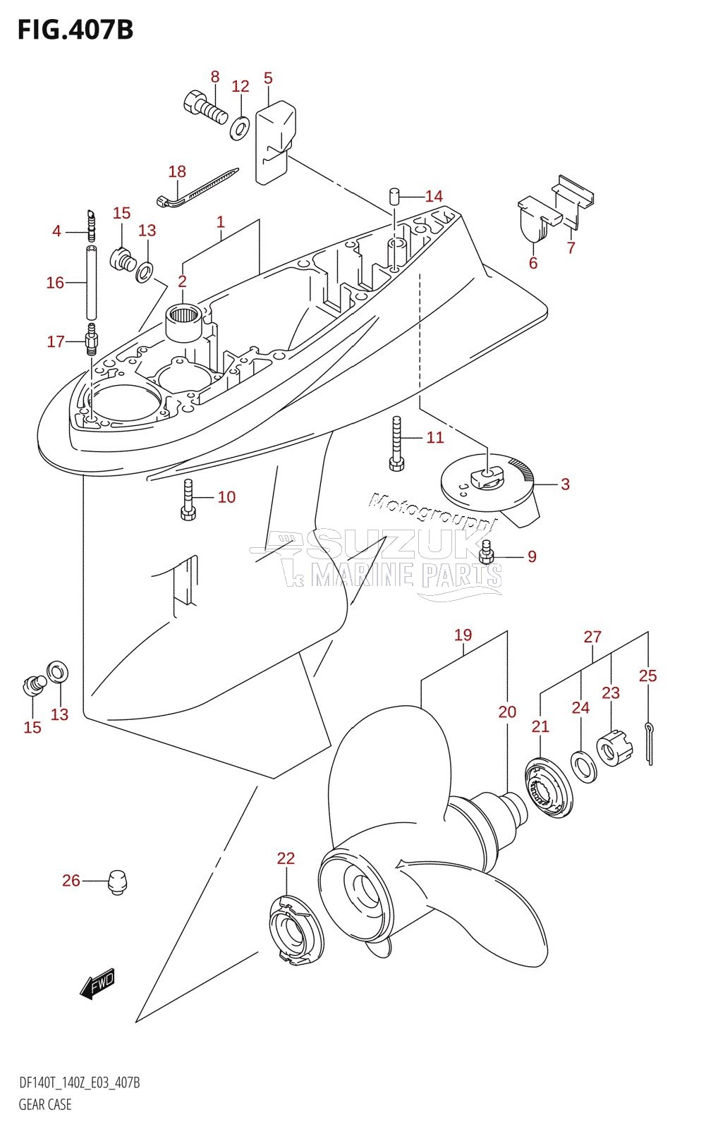 GEAR CASE (DF140Z)