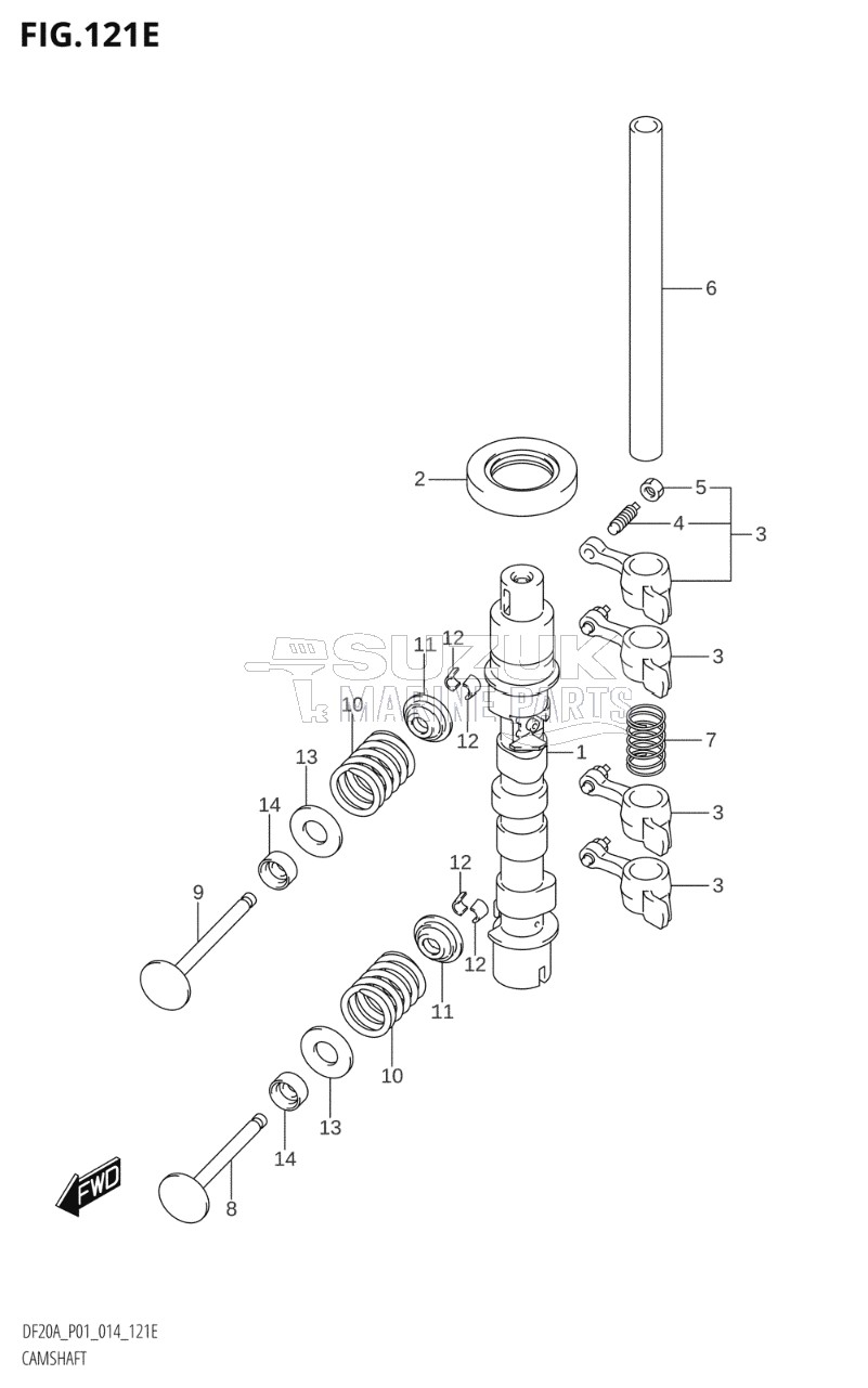 CAMSHAFT (DF15AR:P01)