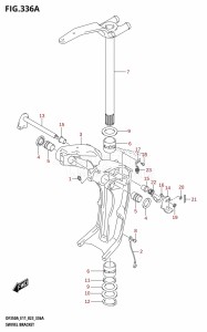 DF325A From 32501F-040001 (E01 E40)  2020 drawing SWIVEL BRACKET (DF350A,DF325A,DF300B)