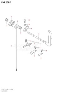 DT15A From 01504-410001 (P40)  2014 drawing CLUTCH LEVER (DT15A:P40)