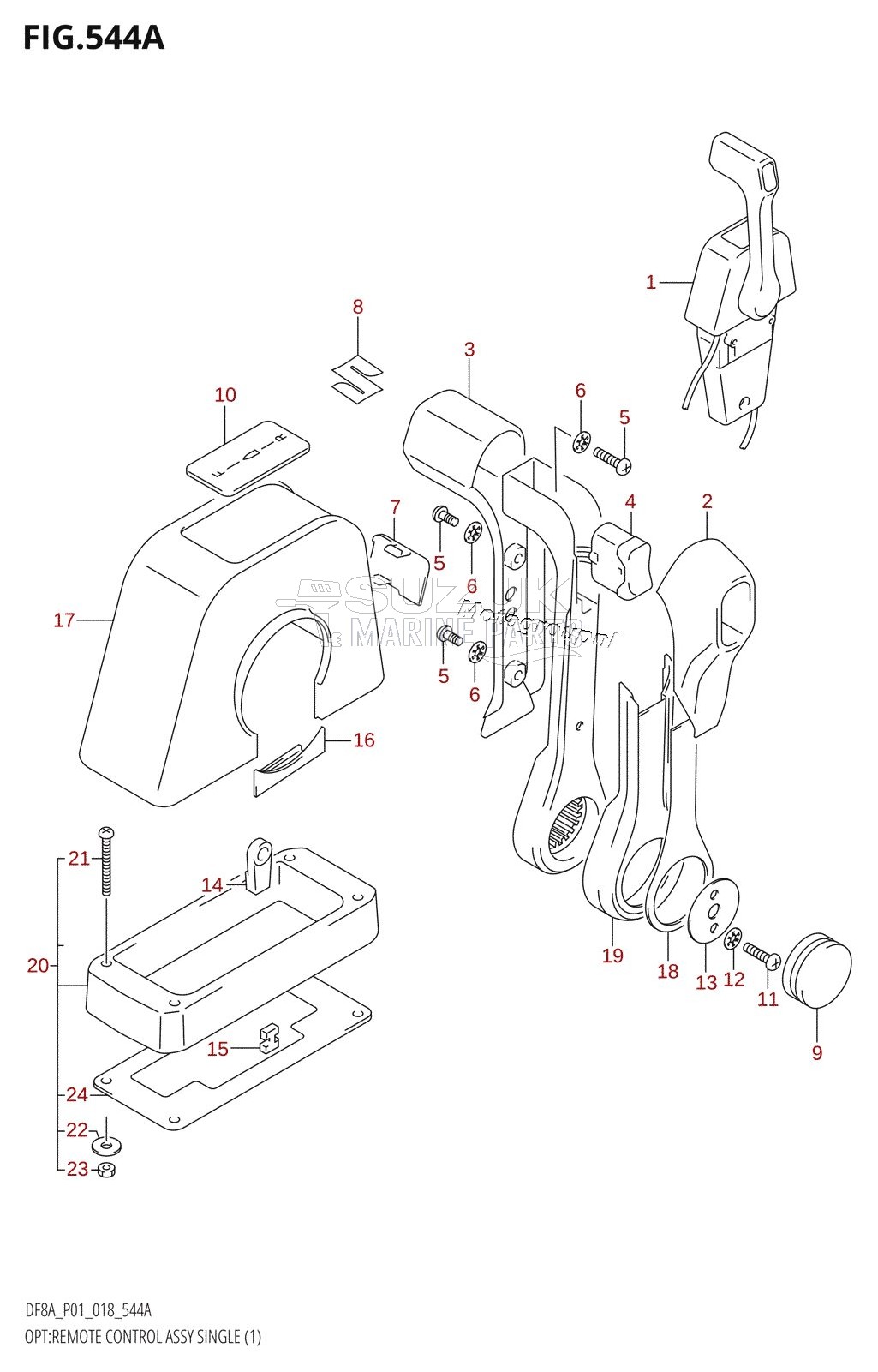 OPT:REMOTE CONTROL ASSY SINGLE (1)