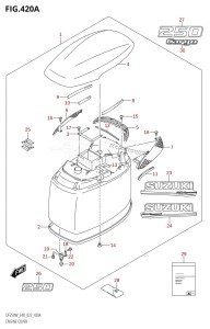 DF250 From 25005Z-040001 (E40)  2020 drawing ENGINE COVER