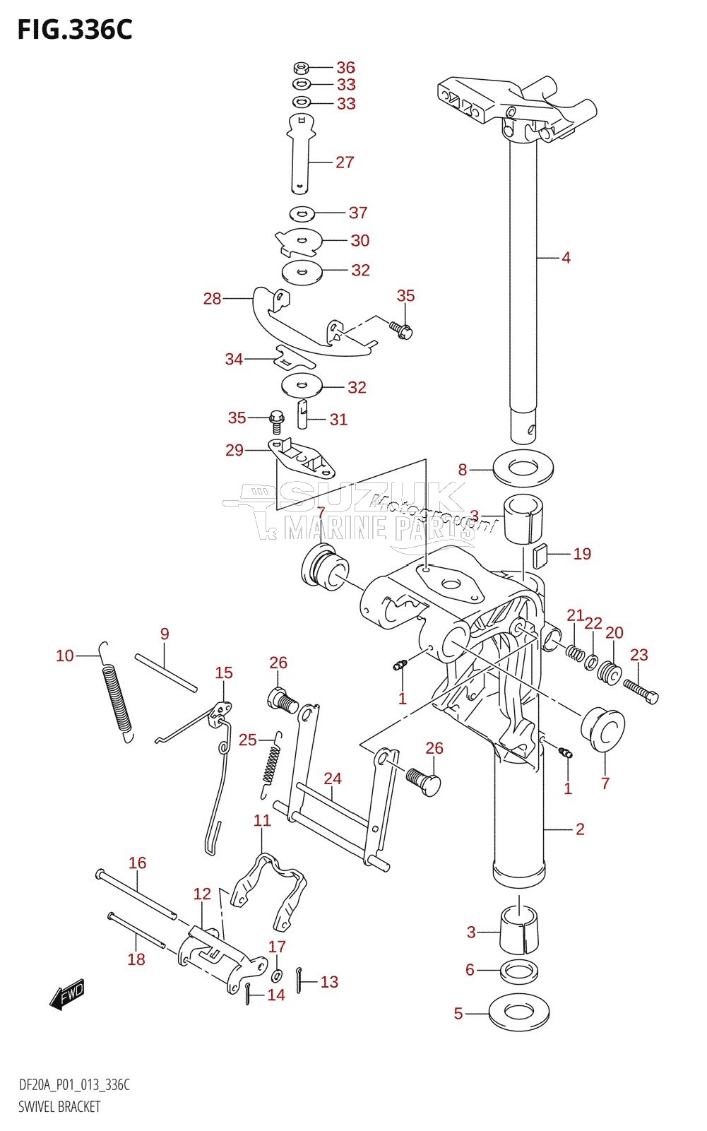 SWIVEL BRACKET (DF15A:P01)