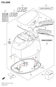 DF115AZ From 11503Z-310001 (E01 E40)  2013 drawing ENGINE COVER (DF115AZ:E01)