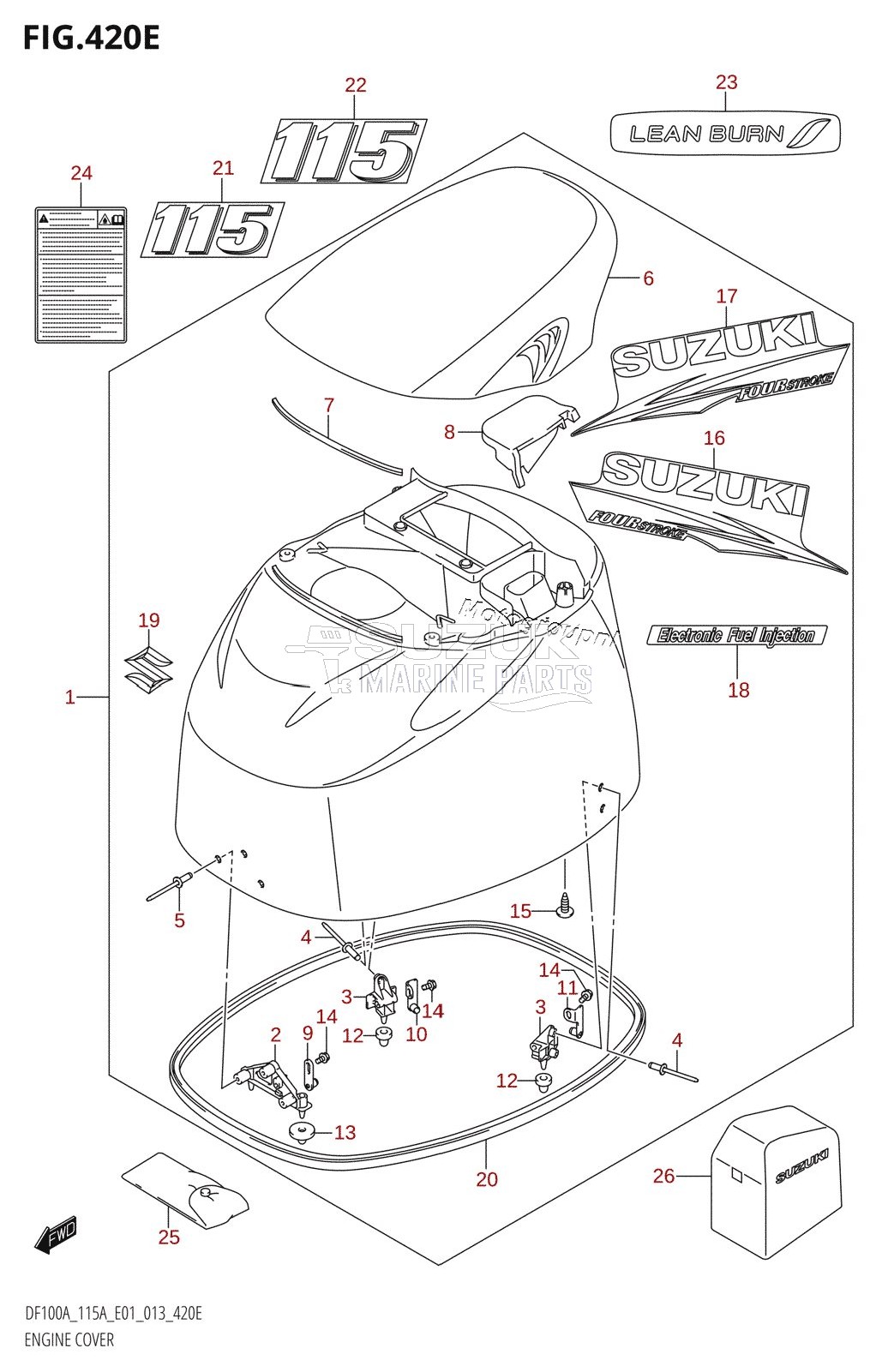 ENGINE COVER (DF115AZ:E01)