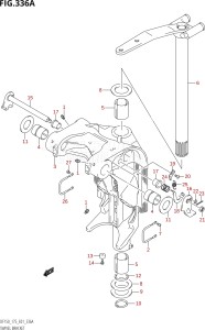 15001Z-880001 (2008) 150hp E01-Gen. Export 1 (DF150ZK8) DF150Z drawing SWIVEL BRACKET