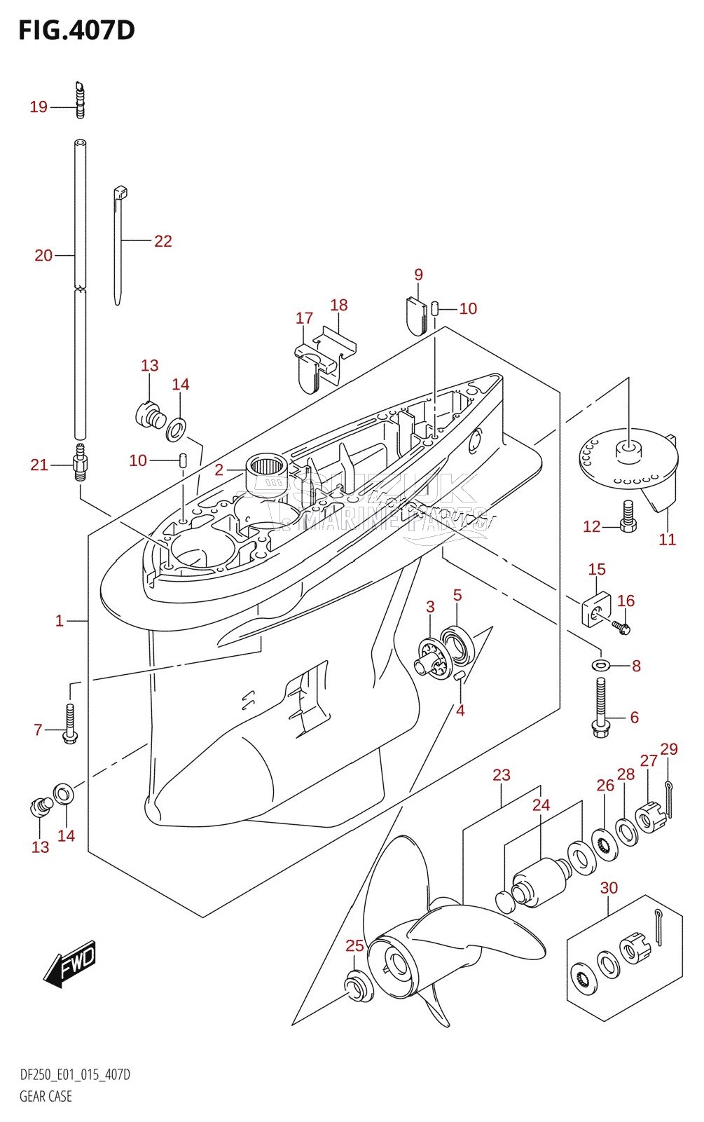 GEAR CASE (DF200Z:E40)