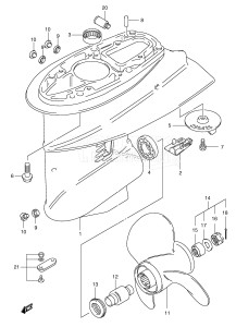 DF30 From 03001F-680001 ()  2006 drawing GEAR CASE