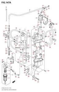 DF250A From 25003P-310001 (E03)  2013 drawing FUEL PUMP /​ FUEL VAPOR SEPARATOR