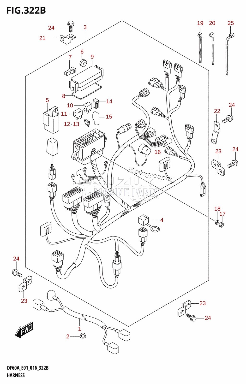 HARNESS (DF40AQH:E01)