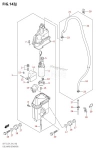 DF175Z From 17502Z-410001 (E01 E40)  2014 drawing FUEL VAPOR SEPARATOR (DF175T:E01)