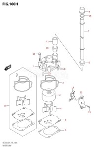 DF250 From 25003F-610001 (E01 E40)  2016 drawing WATER PUMP (DF225Z:E40)