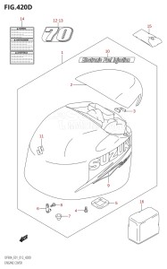 08002F-210001 (2012) 80hp E01 E40-Gen. Export 1 - Costa Rica (DF80A  DF80AT) DF80A drawing ENGINE COVER (DF70ATH:E40)