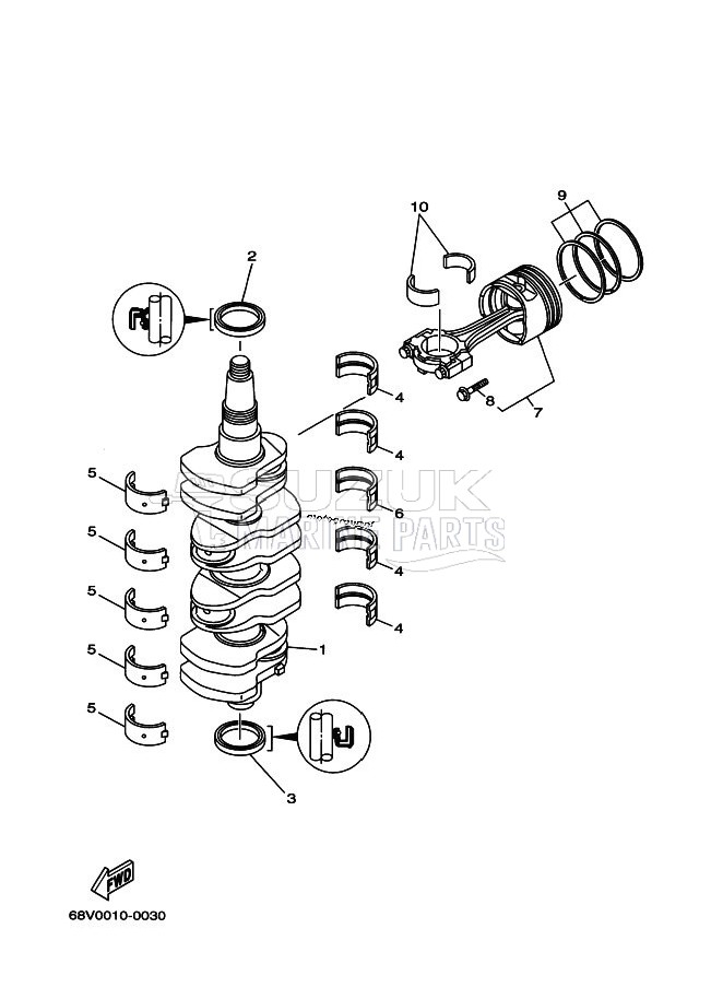 CRANKSHAFT--PISTON