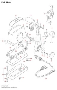 DF250 From 25001F-780001 (E01 E40)  2007 drawing OPT:REMOTE CONTROL ASSY SINGLE (1)