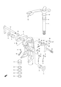 Outboard DF 140A drawing Swivel Bracket