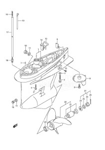 DF 175 drawing Gear Case