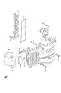 DF 40A drawing Intake Manifold/Silencer/Exhaust Cover