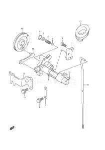 DF 9.9A drawing Clutch Rod Non-Remote Control