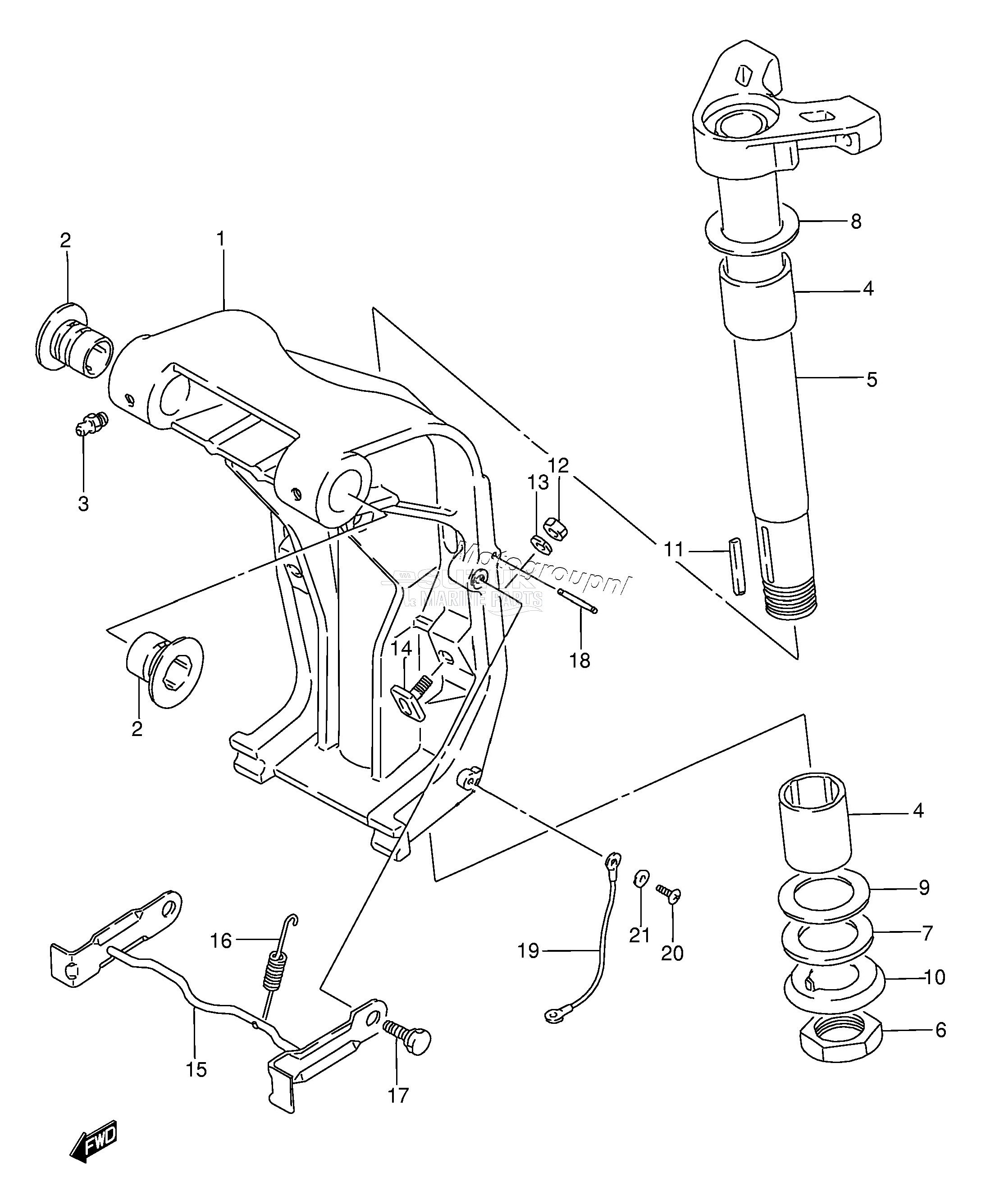 SWIVEL BRACKET (~MODEL:95)