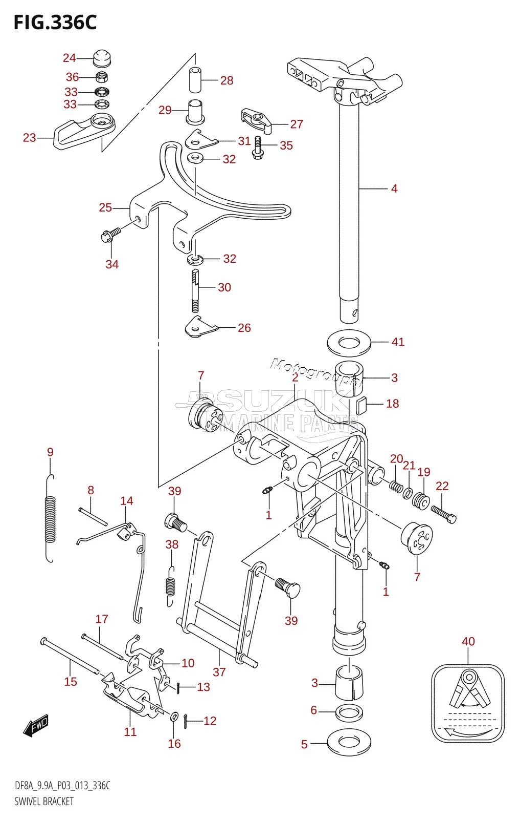 SWIVEL BRACKET (DF9.9A:P03)