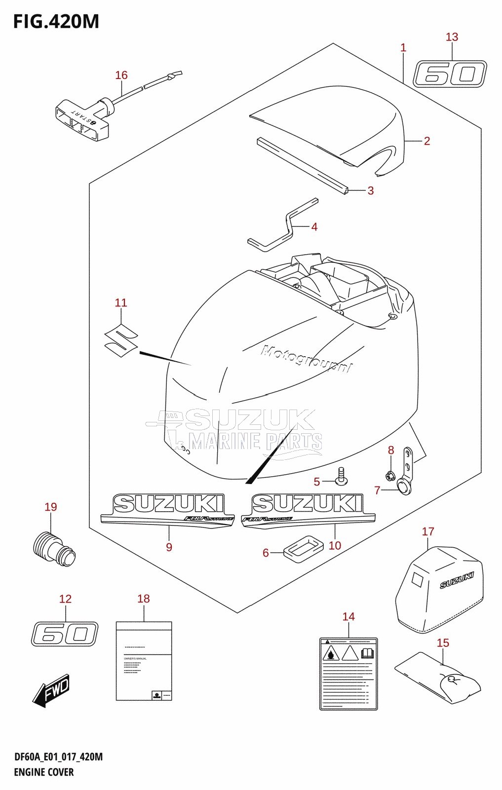 ENGINE COVER (DF60ATH:E40)