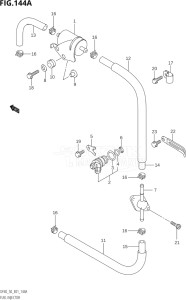 04001F-971001 (1999) 40hp E01-Gen. Export 1 (DF40QHX  DF40TX) DF40 drawing FUEL INJECTOR