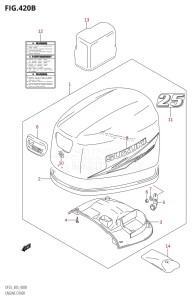 DF25 From 02503F-110001 (E03)  2011 drawing ENGINE COVER (K10,011)