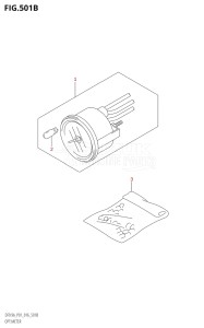 00994F-610001 (2016) 9.9hp P01-Gen. Export 1 (DF9.9A  DF9.9AR) DF9.9A drawing OPT:METER (DF9.9AR:P01)