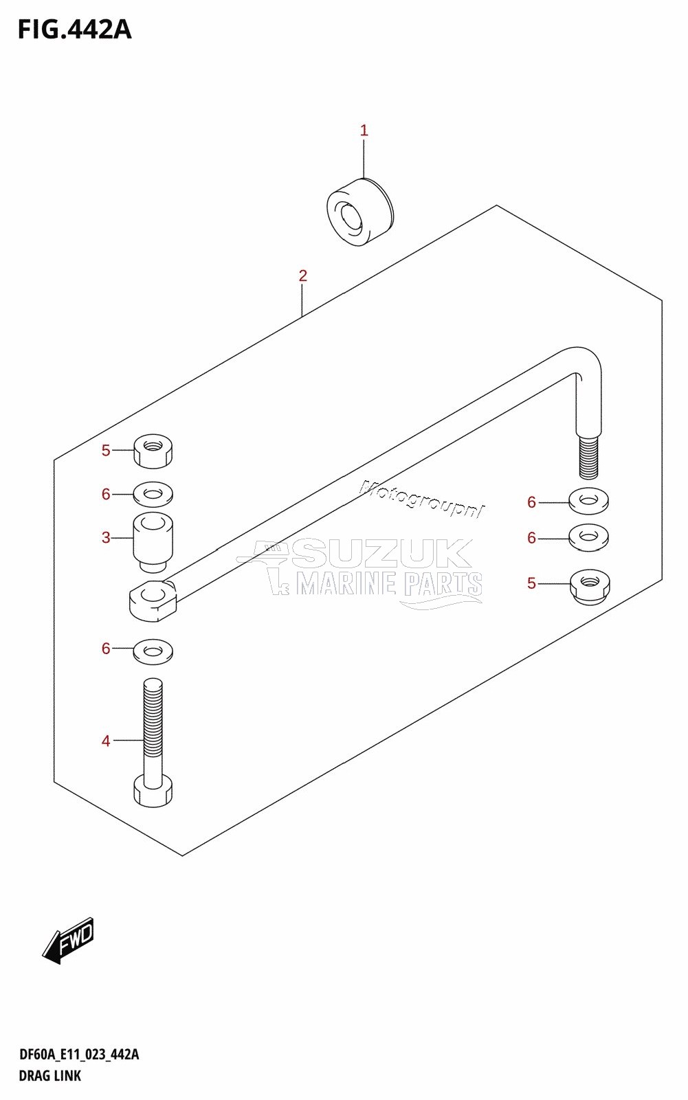 DRAG LINK (DF40A,DF40AST,DF50A,DF50AVT,DF60A,DF60AVT,DF40ASVT)