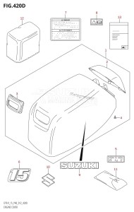 DT9.9 From 00993K-210001 (P36 P40)  2012 drawing ENGINE COVER (DT15:P40)