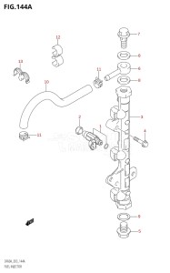 04003F-110001 (2011) 40hp E03-USA (DF40AT) DF40A drawing FUEL INJECTOR (DF60AT)