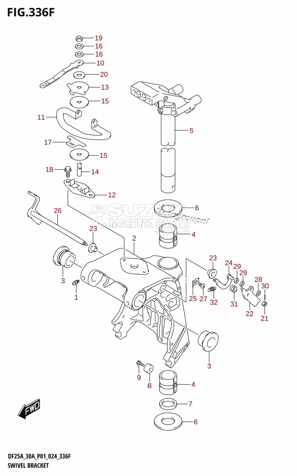 SWIVEL BRACKET (DF30AQ)