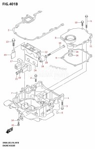 DF40A From 04003F-610001 (E03)  2016 drawing ENGINE HOLDER (DF50A:E03)