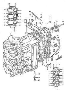 Outboard DT 55 drawing Cylinder