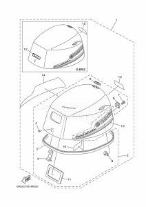 F15CEH drawing FAIRING-UPPER