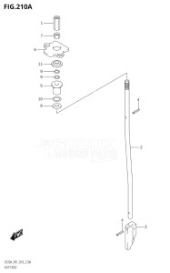 00995F-810001 (2018) 9.9hp P01-Gen. Export 1 (DF9.9B  DF9.9BR  DF9.9BT  DF9.9BTH) DF9.9B drawing SHIFT ROD