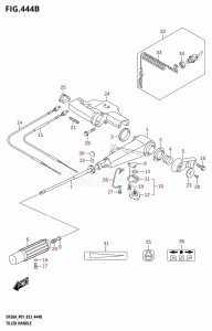 DF20A From 02002F-340001 (E01 E40)  2023 drawing TILLER HANDLE (DF20A:P40)