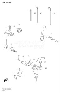 11503Z-810001 (2018) 115hp E11 E40-Gen. Export 1-and 2 (DF115AZ) DF115AZ drawing SENSOR (DF100AT)