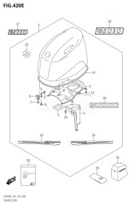 DF150AP From 15003P-810001 (E01 E40)  2018 drawing ENGINE COVER (DF200AP:E01)